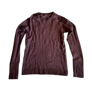 Women's Lululemon Rest Less Running Pullover,‎ Purple, Size 4